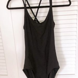 Strappy Black Ballet Leotard